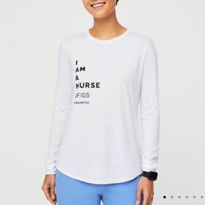 I AM A NURSE underscrub long sleeve. Never been worn.